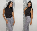 PANTALON A CUADROS GRIS