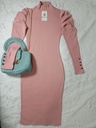 VESTIDO RIB PALO DE ROSA