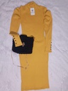 VESTIDO RIB MOSTAZA