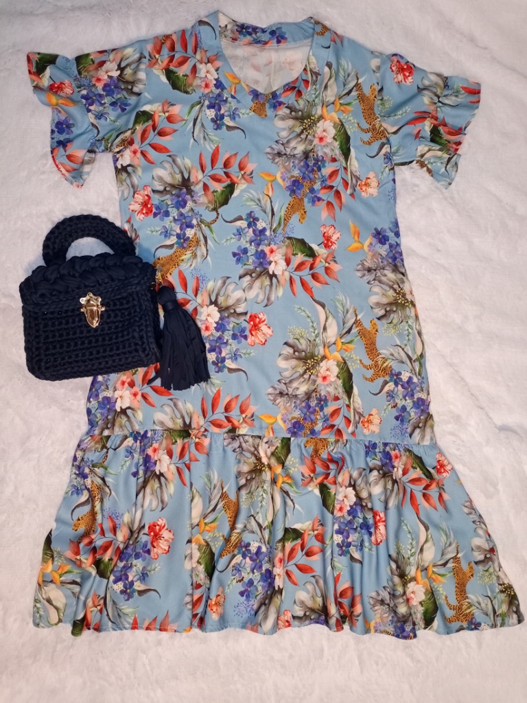 VESTIDO TALEGO AZUL