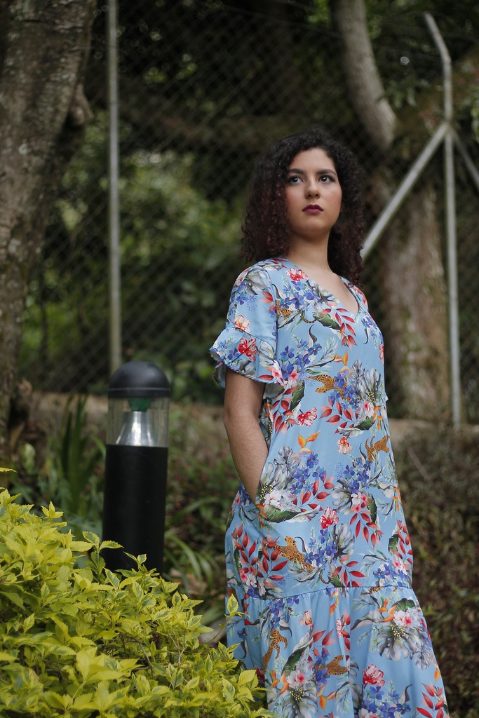 VESTIDO TALEGO AZUL