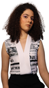 BLUSA PERIÓDICO MACA