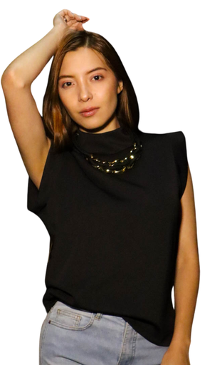 BLUSA NOIR ELEGANCE